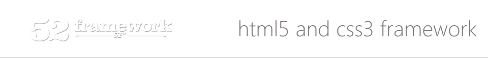 52Framework - HTML5 and CSS3 Framework